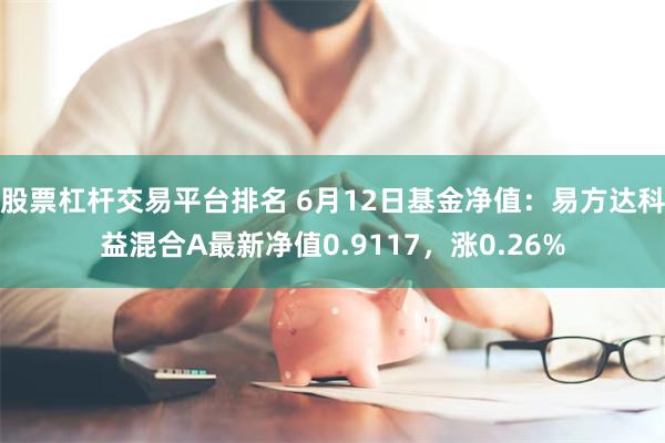 股票杠杆交易平台排名 6月12日基金净值：易方达科益混合A最新净值0.9117，涨0.26%