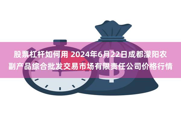 股票杠杆如何用 2024年6月22日成都濛阳农副产品综合批发交易市场有限责任公司价格行情