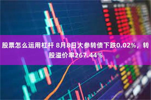 股票怎么运用杠杆 8月8日大参转债下跌0.02%，转股溢价率267.44%