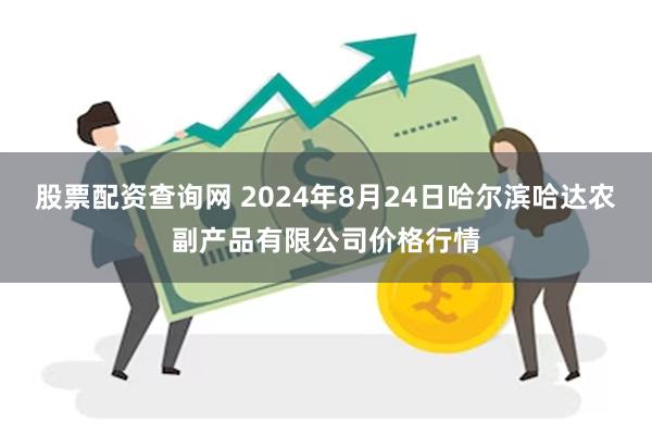 股票配资查询网 2024年8月24日哈尔滨哈达农副产品有限公司价格行情