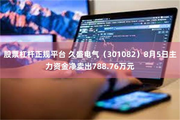 股票杠杆正规平台 久盛电气（301082）8月5日主力资金净卖出788.76万元