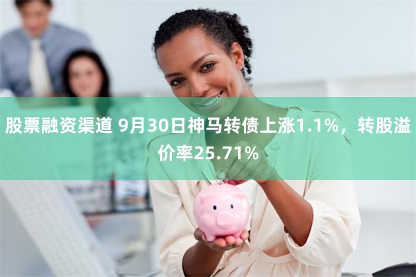 股票融资渠道 9月30日神马转债上涨1.1%，转股溢价率25.71%