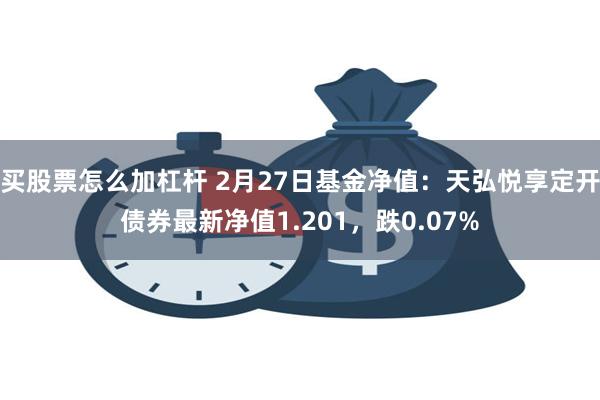 买股票怎么加杠杆 2月27日基金净值：天弘悦享定开债券最新净值1.201，跌0.07%